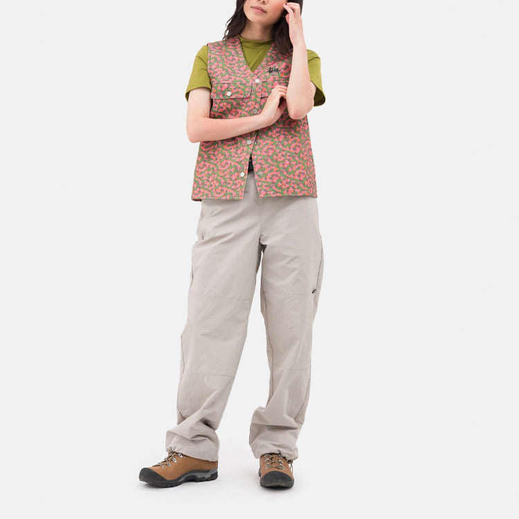 (WMNS) Stussy Sycamore Canvas Vest 'Flower' 215153