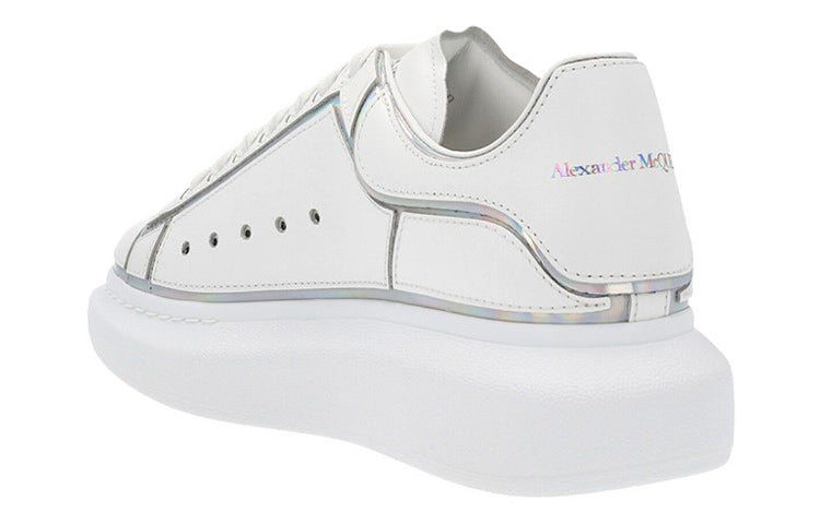 Alexander McQueen Oversized Sneaker 'White Silver Holo' 645868WIBNV9989