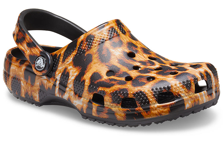 (WMNS) Crocs Classic clog animal Printing Beach Casual Sandals Leopard print 206676-90L