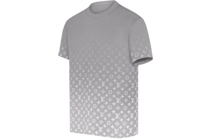 LOUIS VUITTON LV Monogram Gradient Short Sleeve For Men Grey 1A8FGU