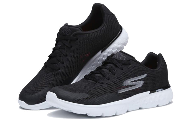 (WMNS) Skechers Go 400 Black/White 15299-BKW