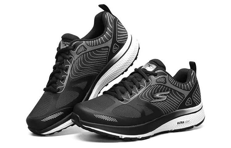 (WMNS) Skechers Go Run Consistent Low-Top Sneakers Black 128272-BKSL