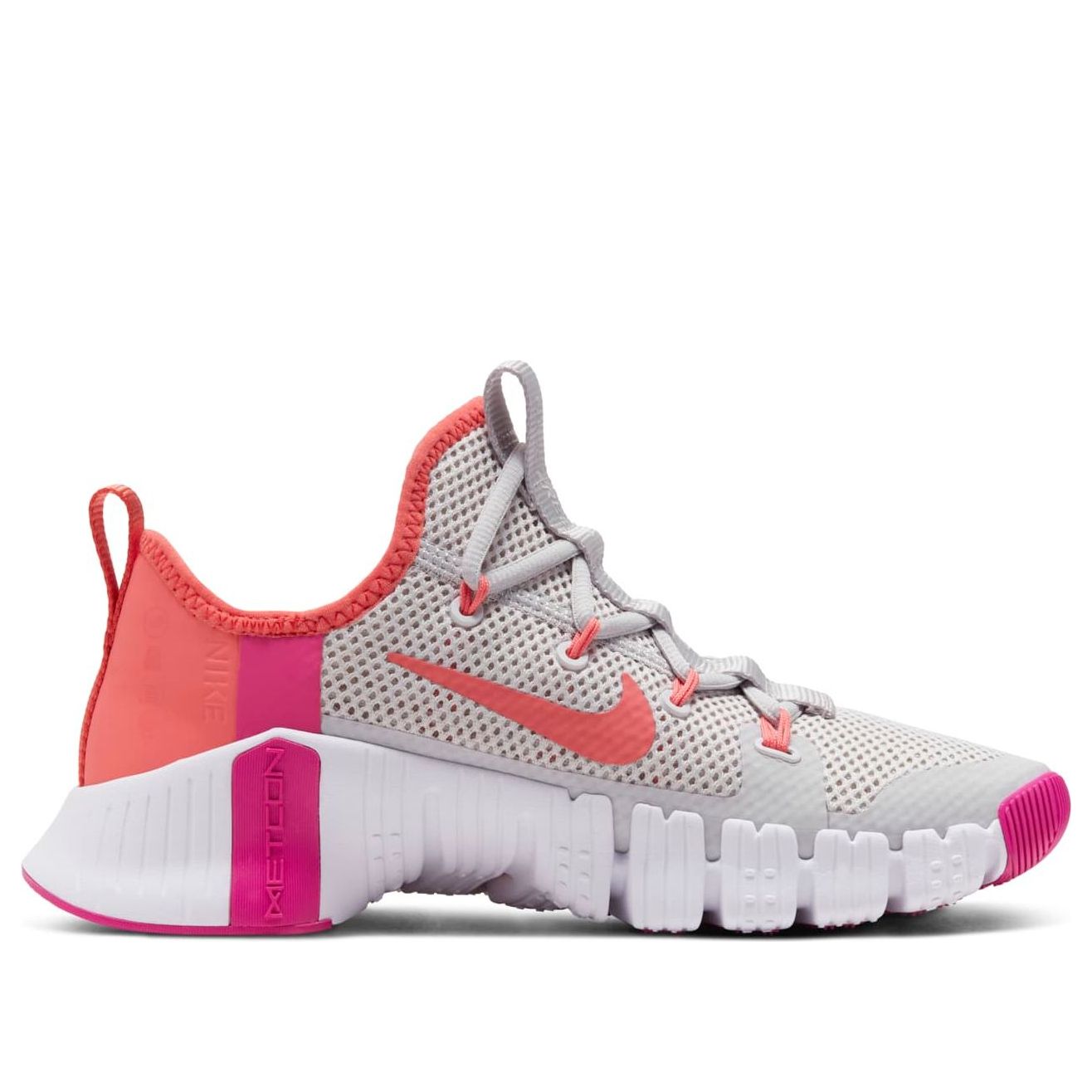 (WMNS) Nike Free Metcon 3 'Vast Grey Fire Pink' CJ6314-068