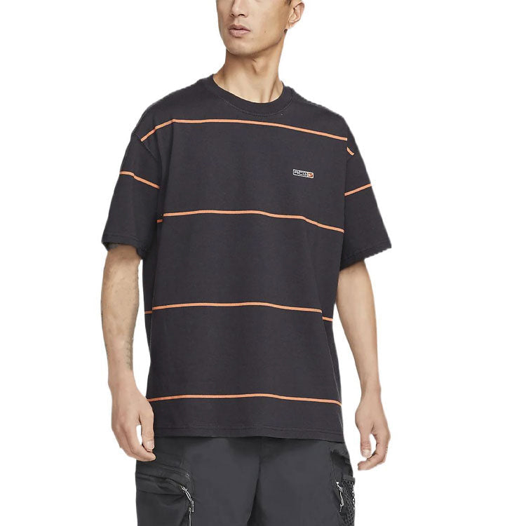 Nike SS22 ACG Stripe Round Neck Pullover Short Sleeve Gray DQ4957-070