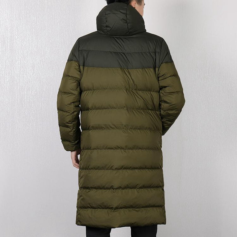 Nike Logo Puffer Hooded Coat 'Olive Green' AA8854-355
