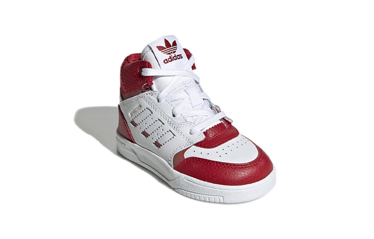 (TD) adidas originals Drop Step Shoes White/Red EE8775