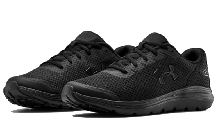 Under Armour Surge Shock Absorption Non-Slip Low Tops Sports Black 3022595-002