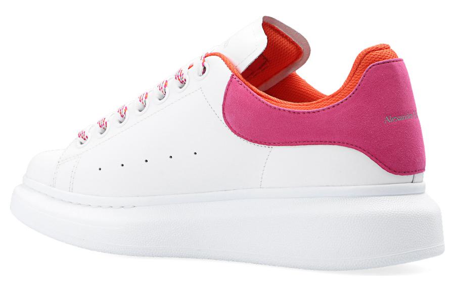 (WMNS) Alexander McQueen Oversized Low-Top Sneakers 'White Rose Pink' 697103WIBNH9858