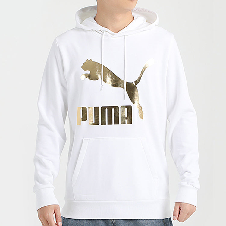 PUMA Hooded Knitting Loose Hooded Fleece White 595907-92