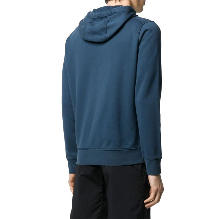 STONE ISLAND Garment Dyed Zip Hoody Jacket 'Dark Blue' 721564251-V0020