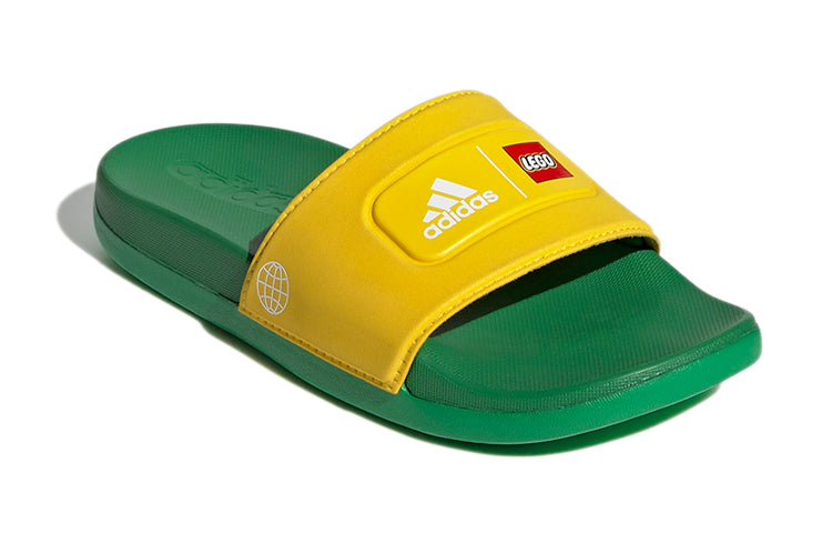 (GS) adidas LEGO x Adilette Slide 'Equipment Yellow Green' GV8233