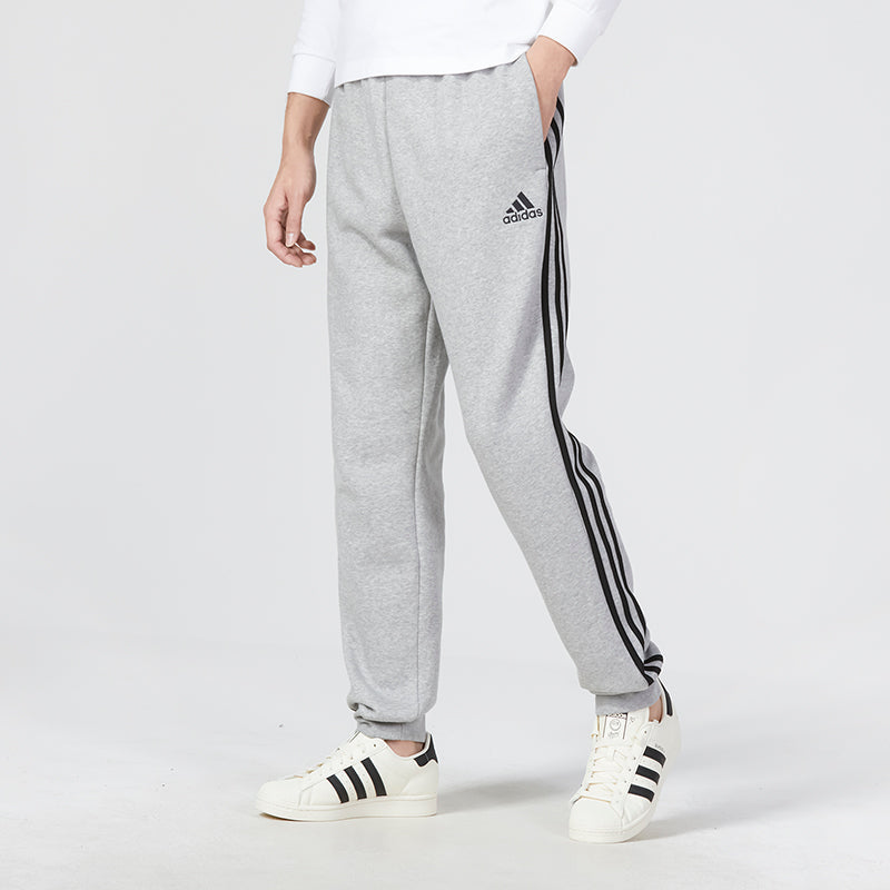 adidas Essentials French Terry Tapered-Cuff 3-Stripes Pants GK8824