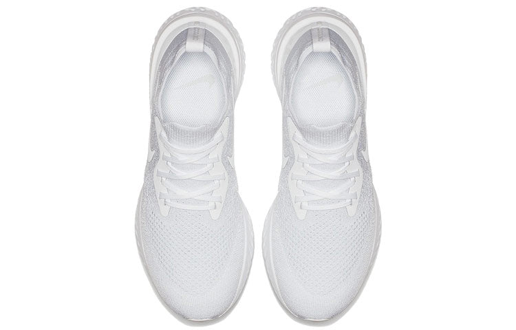 (WMNS) Nike Epic React Flyknit 'Triple White' AQ0070-102