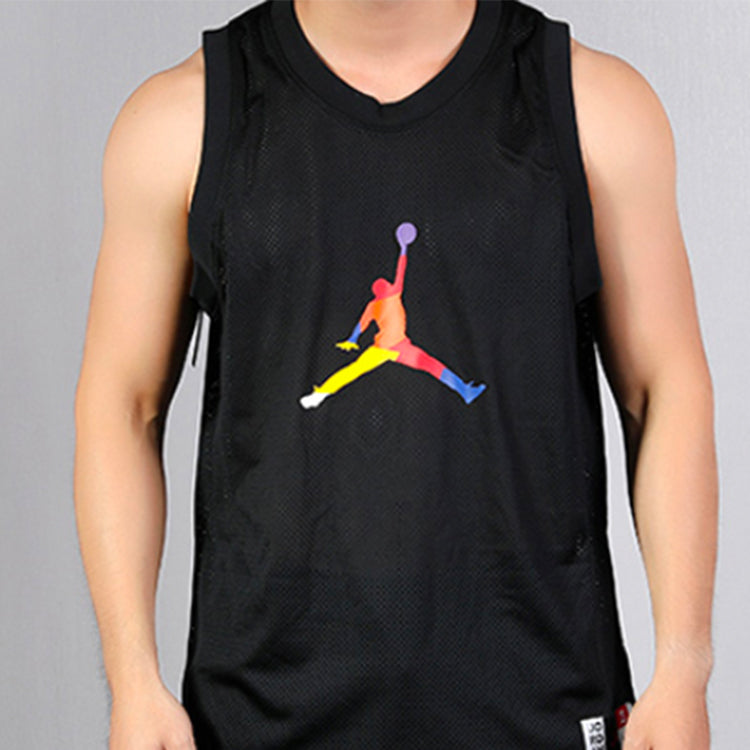 Air Jordan Colorful Basketball Sports Vest No. 23 Jersey Men's Black AV0047-010