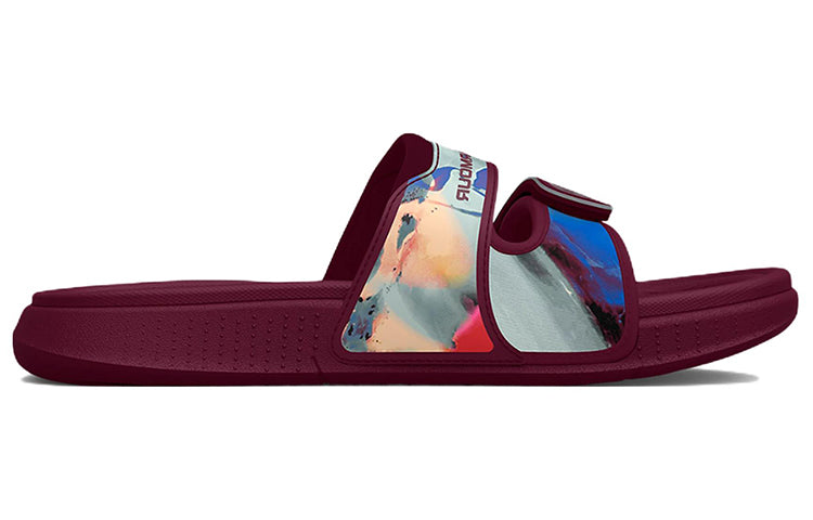 (WMNS) Under Armour Ansa Studio Slides 'Graphic Bolt Red' 3025404-600