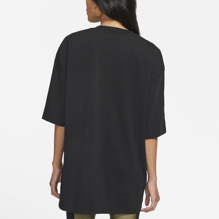 (WMNS) Air Jordan x Aleali May Crossover Casual Round Neck Pullover Sports Short Sleeve Black T-Shirt DJ0622-010