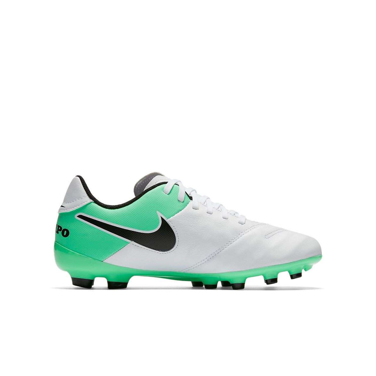 (GS) Nike Tiempo Legend VI FG 'White Green Black' 819186-103