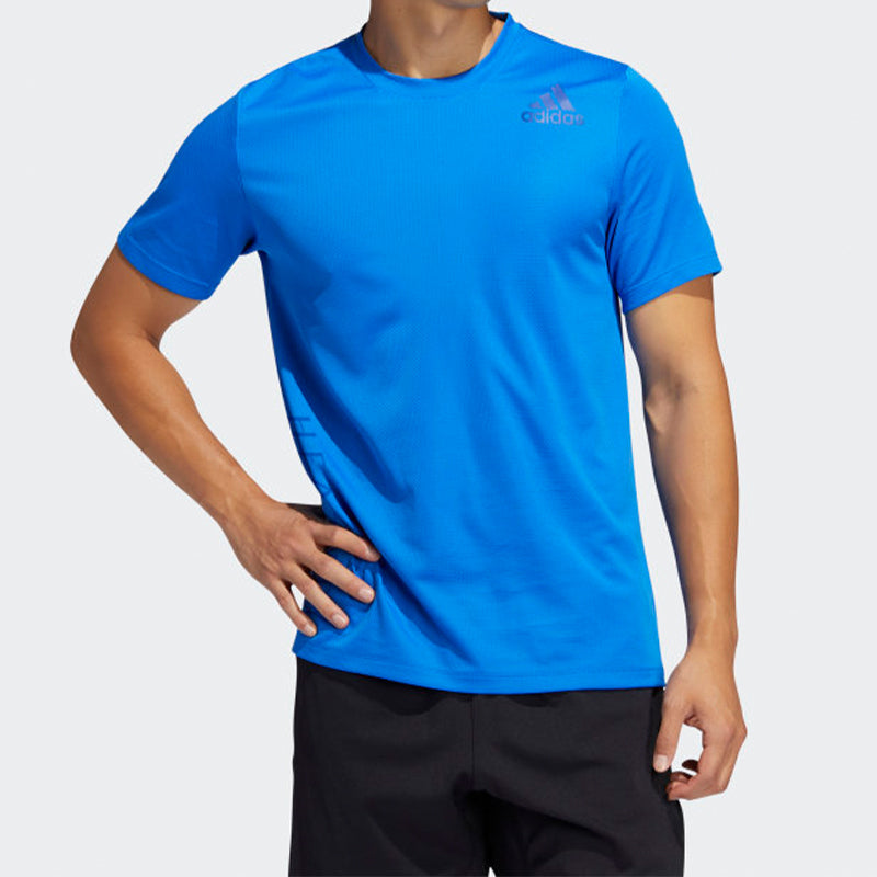 adidas HEAT.RDY 3-Stripes Tee 'Blue' FM2104
