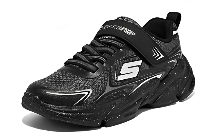 (GS) Skechers Wavetronic Athletic Sneakers 'Black' 403885L-CCBK