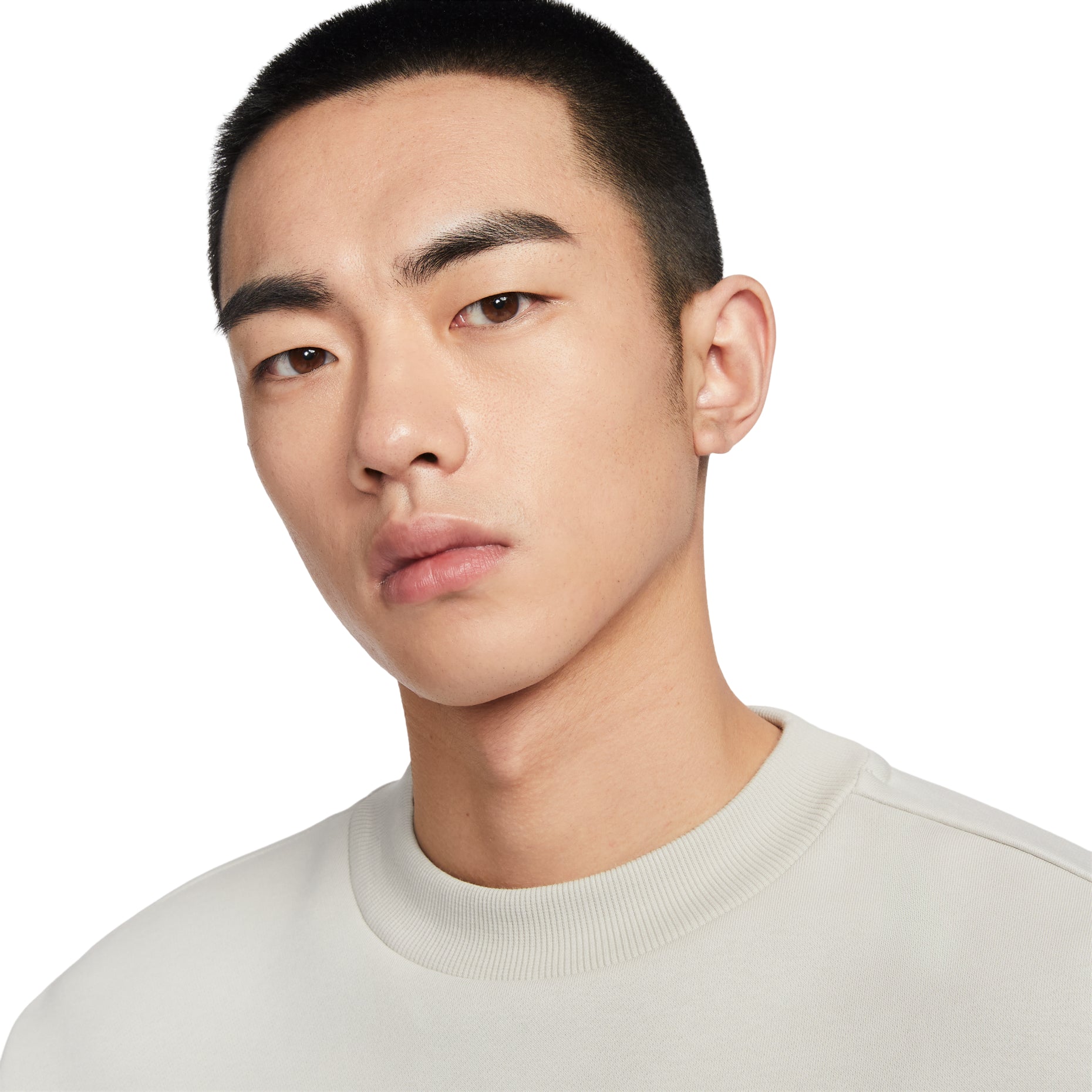 Nike Standard Issue Therma-FIT Brushed Crew 'Light Bone' IR0107-072