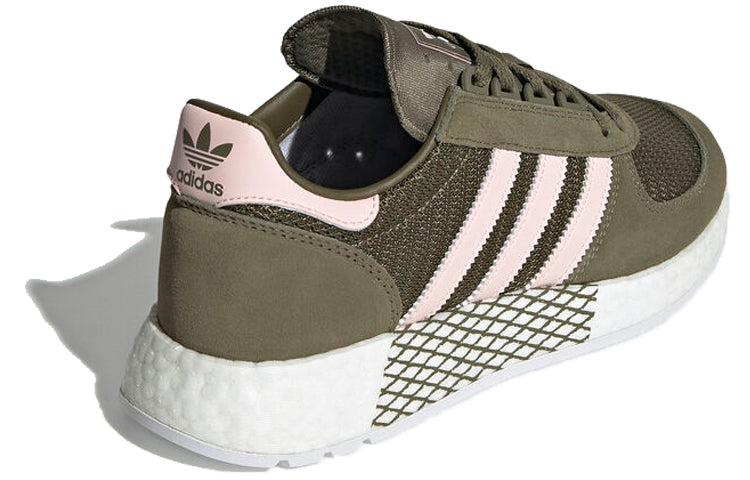 (WMNS) adidas originals Marathon Tech Shoes Brown/Green/Pink EE4952