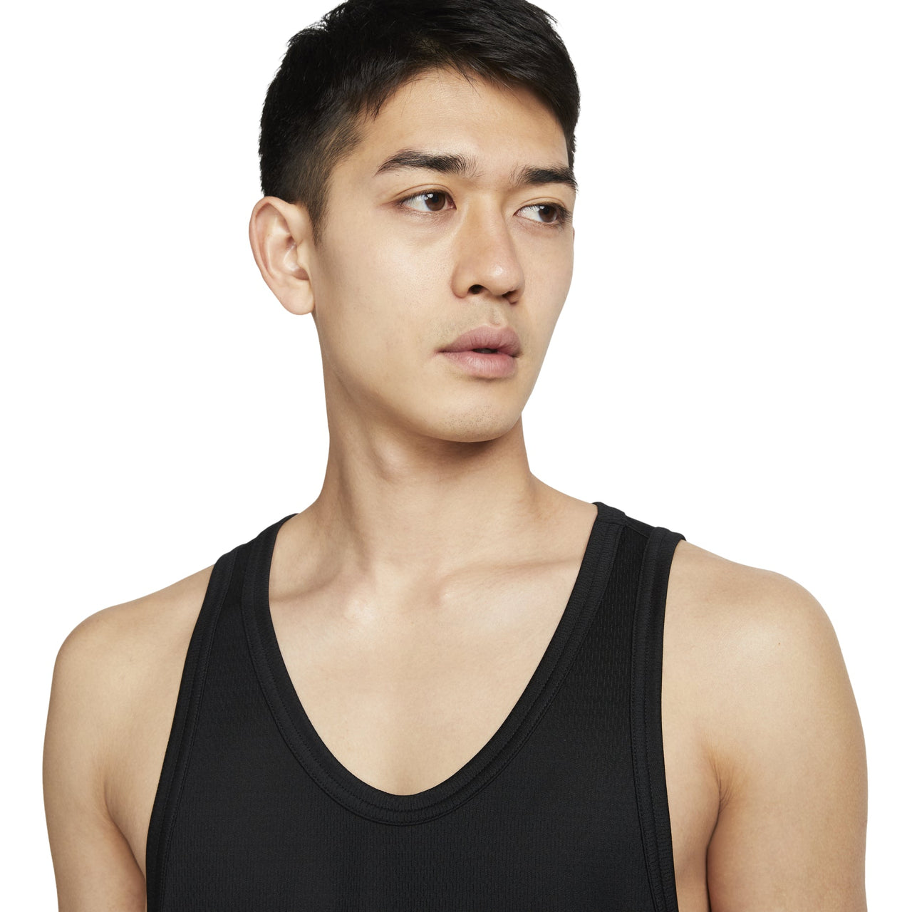 Men's Nike Big Swoosh Training Quick Dry Breathable Basketball Jersey/Vest Black DH7133-013