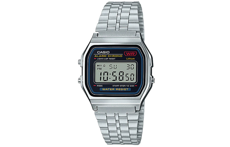 CASIO Waterproof Unisex Mens Black Digital A159WA-N1D
