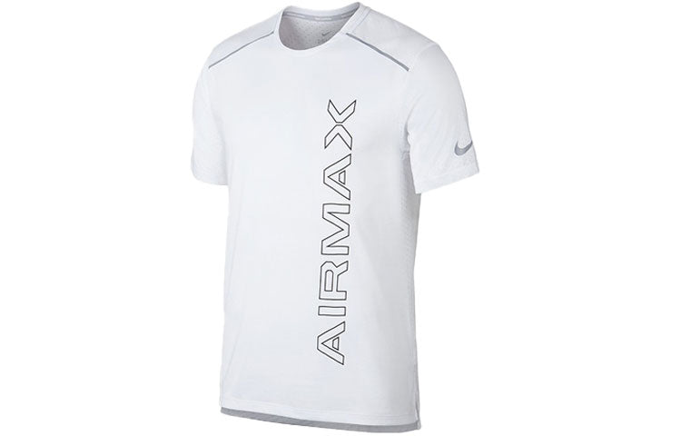 Nike Rise 365 Running Sports Training Round Neck Short Sleeve White AQ9922-100