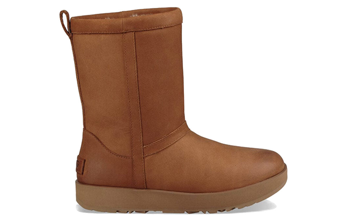 (WMNS) UGG Classic Short Leather 'Chestnut' 1017509-CHE