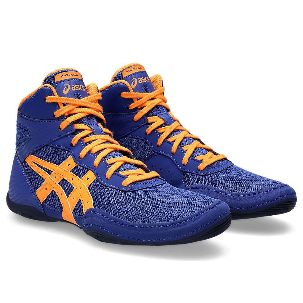 (GS) ASICS Matflex 7 'Dark Cobalt Orange Pop' 1084A011-400