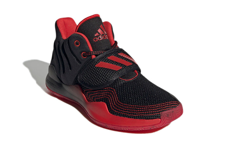 (GS) adidas Deep Threat Primeblue J 'Black Vivid Red' GZ0096