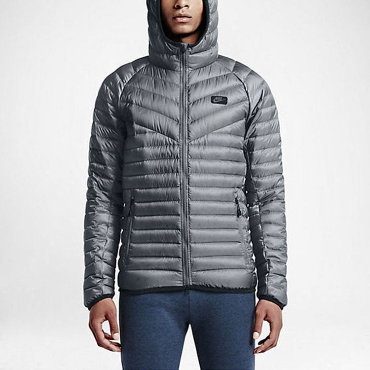 Nike Sports Stay Warm hooded down Jacket Gray 693534-065