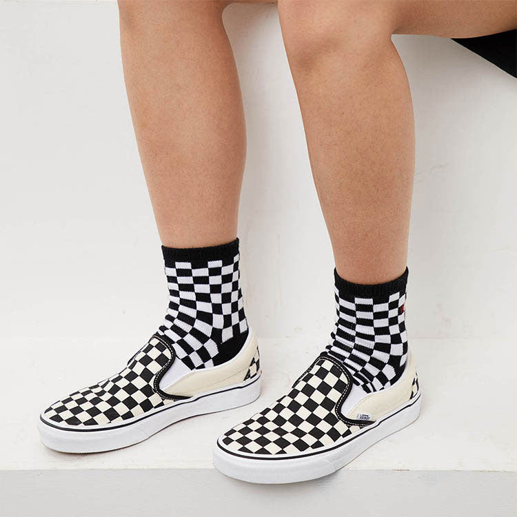 Vans Chechered Socks 'White Black' VN-06JI705