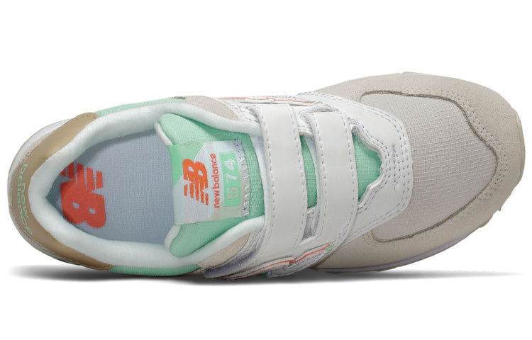 New Balance Hook and Loop 574 'Cream White Green' YV574SCE