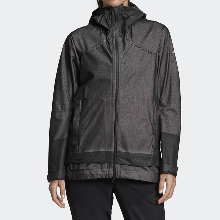 (WMNS) adidas Outdoor Windproof Jacket Black DZ0796