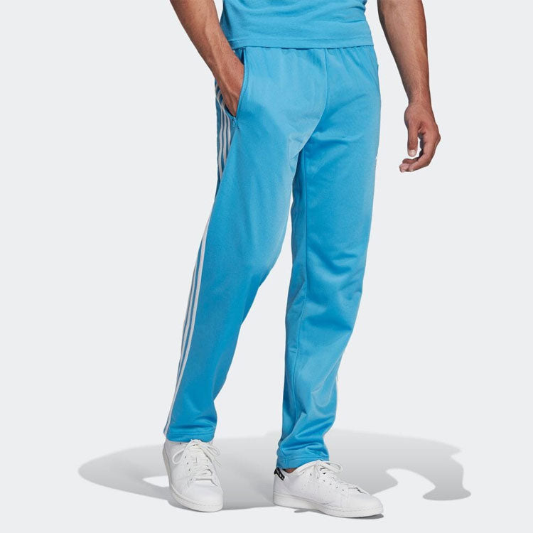 Men's adidas originals Solid Color Stripe Casual Sports Pants/Trousers/Joggers Japanese Version Blue HB9386