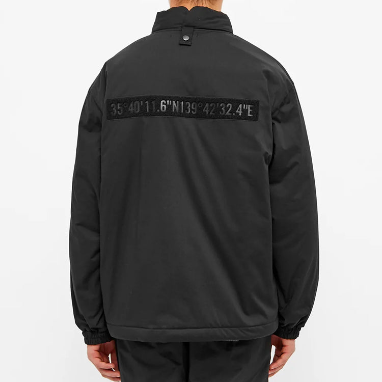 Men's WTAPS Multiple Pockets Stand Collar Cargo Jacket Black 192WVDT-JKM04-BK