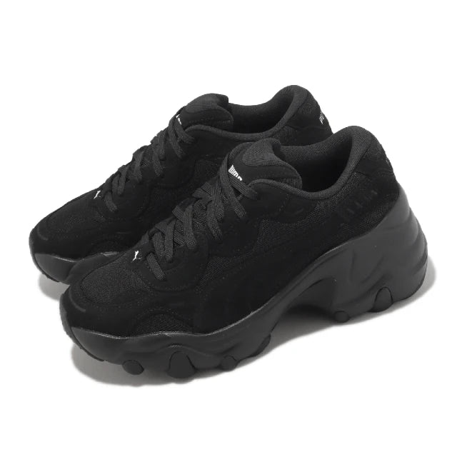 (WMNS) PUMA Pulsar Wedge Suede & Mesh 'Black' 395449-01