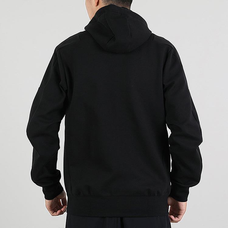 adidas Th Htt Peach Sports hooded Windproof Jacket Black GM4420