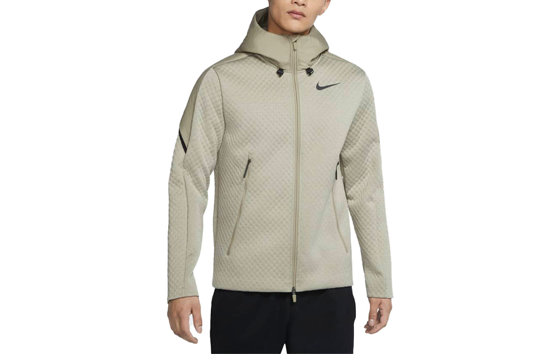 Nike Therma logo Colorblock Casual Training Hooded Jacket Light  CU7367-342
