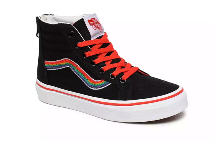 (PS) Vans Chenille Sk8-hi Zip 'Rainbow Black' VN0A4BUXWKT