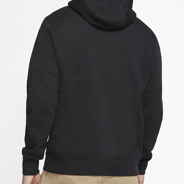 Nike Sportswear Club Fleece Pullover Hoodie 'Black white' BV2654-010