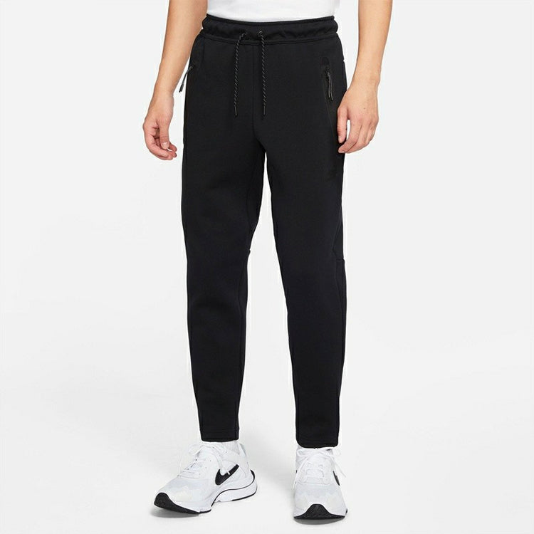 Men's Nike Athleisure Casual Sports Breathable Lacing Long Pants/Trousers Black CU4501-010