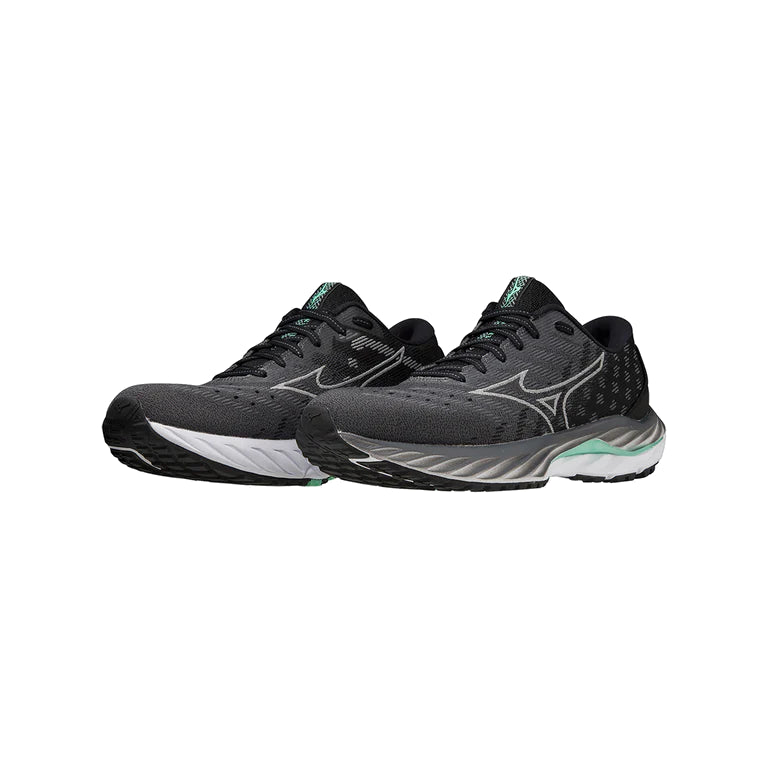 (WMNS) Mizuno Wave Inspire 19 SSW Running Sneakers ' Iron Gate Nimbus Cloud Spring Bud' J1GD231322