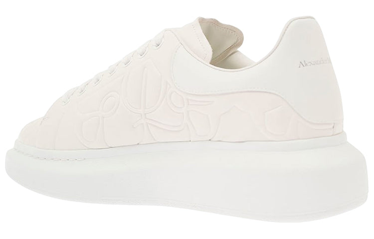Alexander McQueen Oversized Shoes 'Quilted White' 735767WID719000