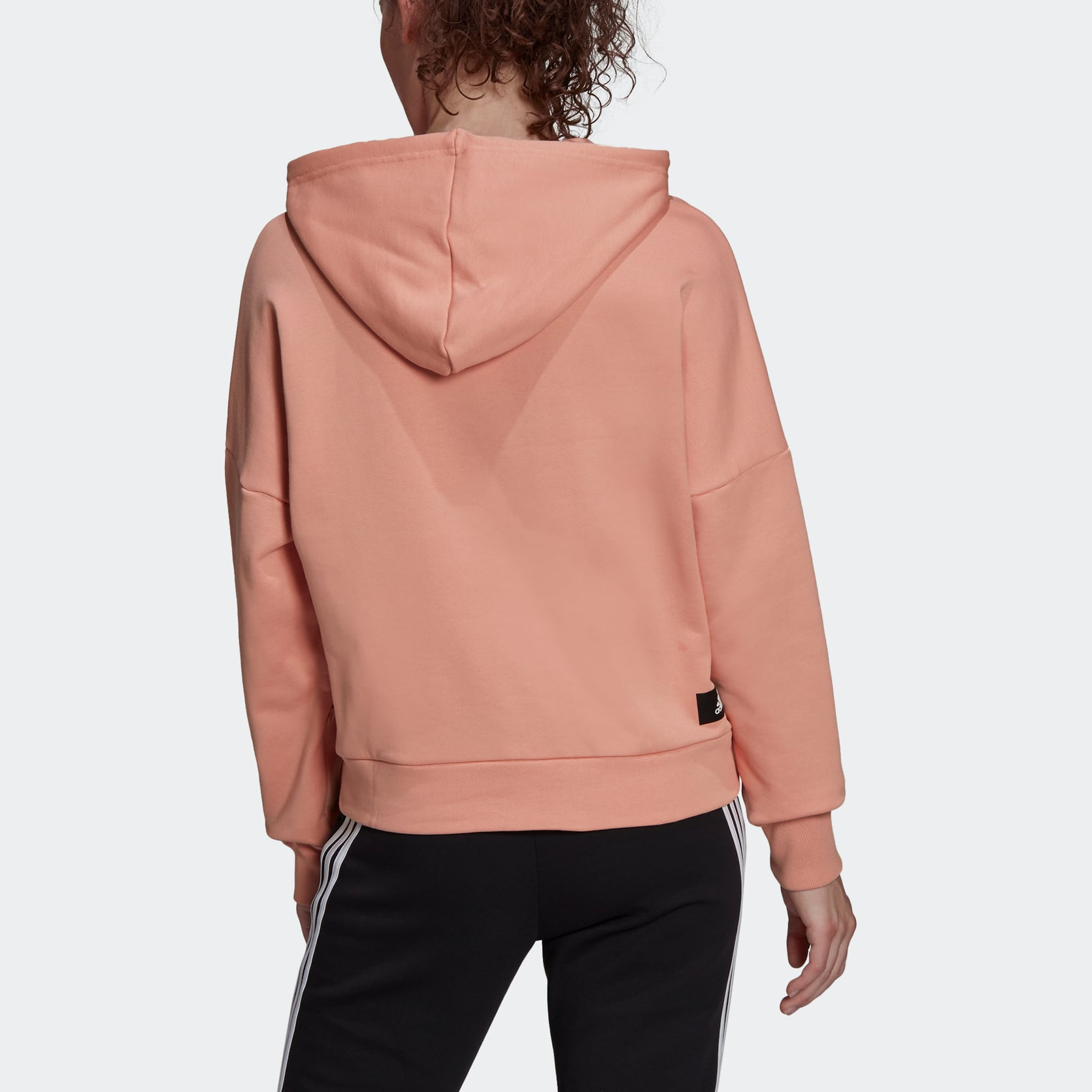 (WMNS) adidas Future Icons Logo Hoodie 'Pink' H24082