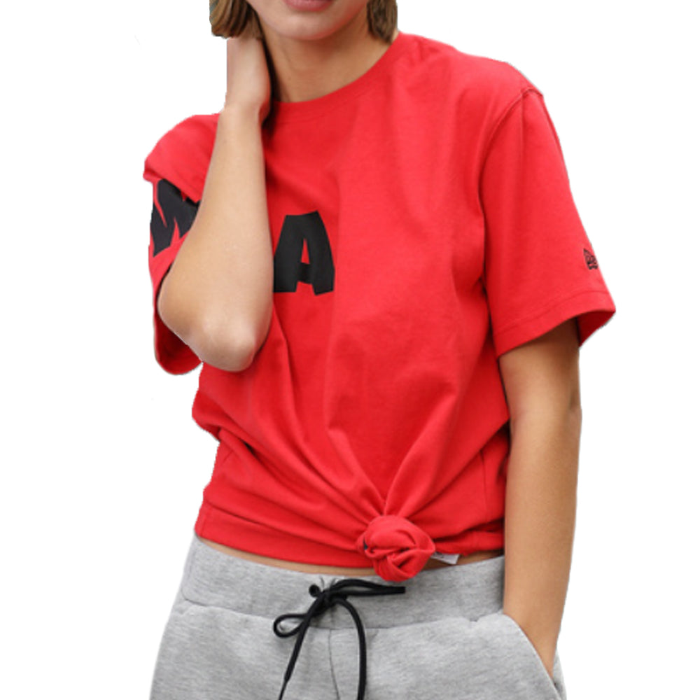 New Era logo Printing Round Neck Short Sleeve Unisex Red 11929535