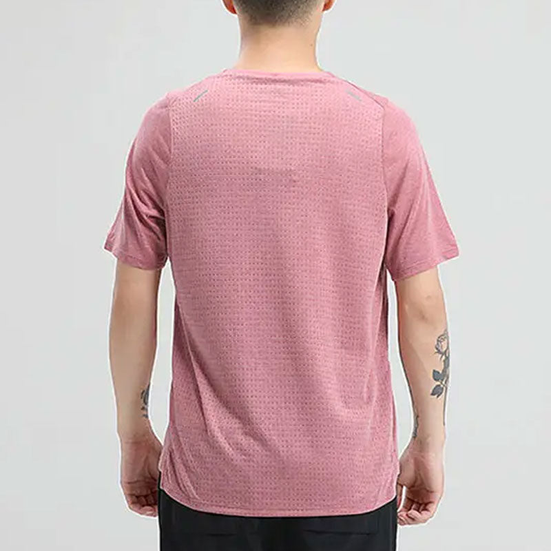 Nike Dri-FIT UV Miler Short-Sleeve Running Shirt 'Pink' DD1535-614