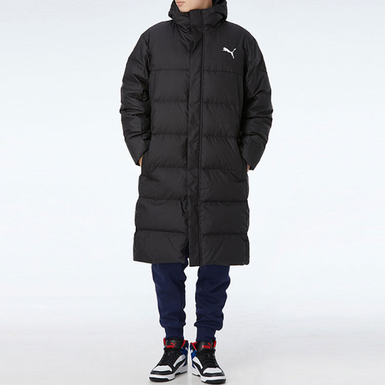 PUMA Long Oversized Down Jacket 'Black White' 585403-01