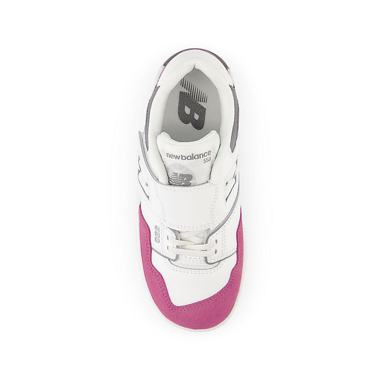 (PS) New Balance 550 Bungee Lace with Top Strap 'White Pink Moon' PHB550CK